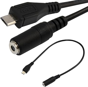 Amazon Com Blacell Sync 3 5mm F Aux Audio Jack To Micro Usb 5 Pin Male Converter Audio Cable Char Electronics