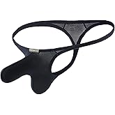 ChaoGii Sexy Mens Thong Underwear Low Rise G String T-Back Thongs Bulge Pouch Lingerie