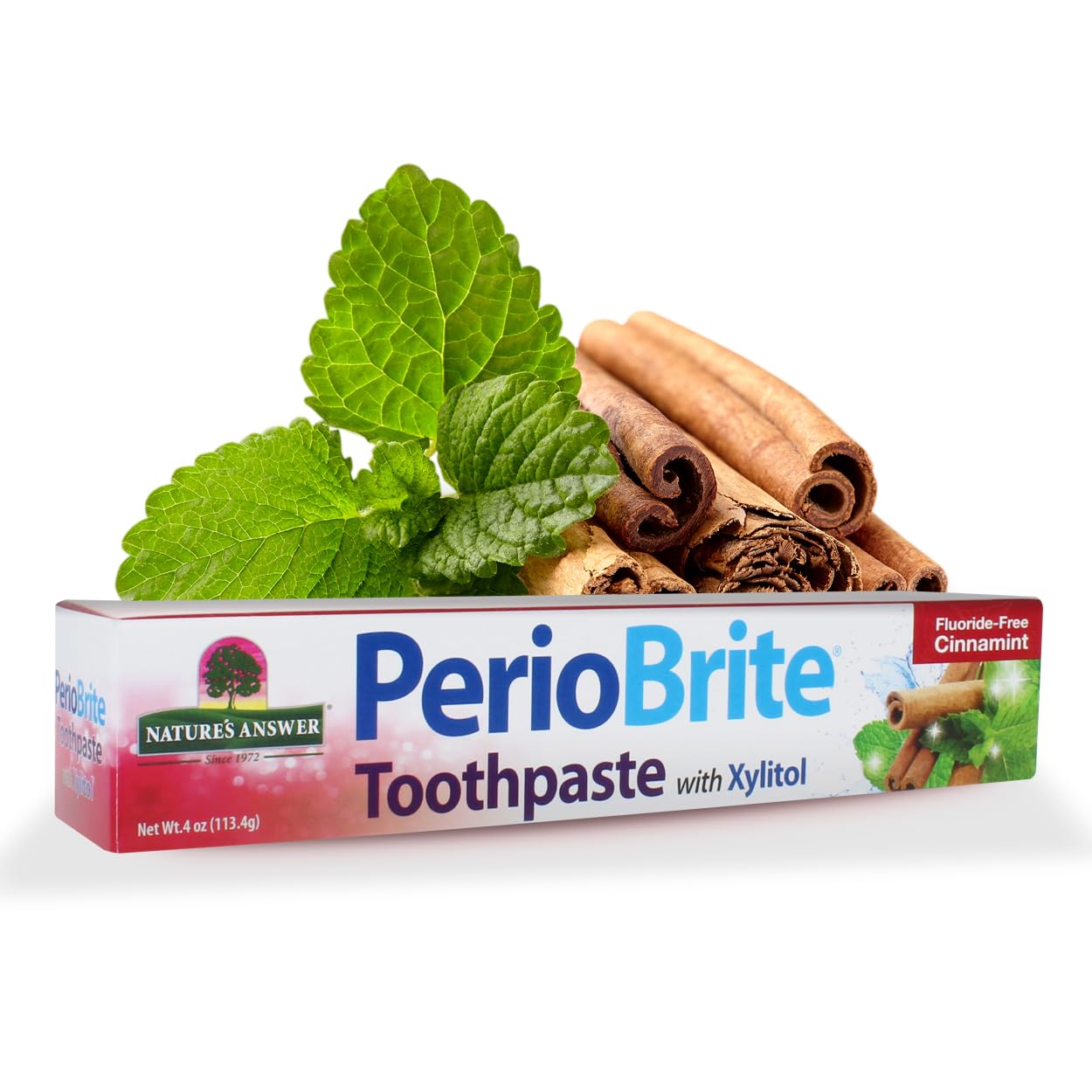 Nature's Answer, PerioBrite, Natural Whitening Toothpaste, Cinnamint, 4 oz (113.4 g)