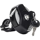 Retractable Bike Cable Lock with Key, Compact Lightweight Bicycle Lock for Quick Stops, Helmets, Seats, E-Bikes, Scooters, Strollers &amp; More
