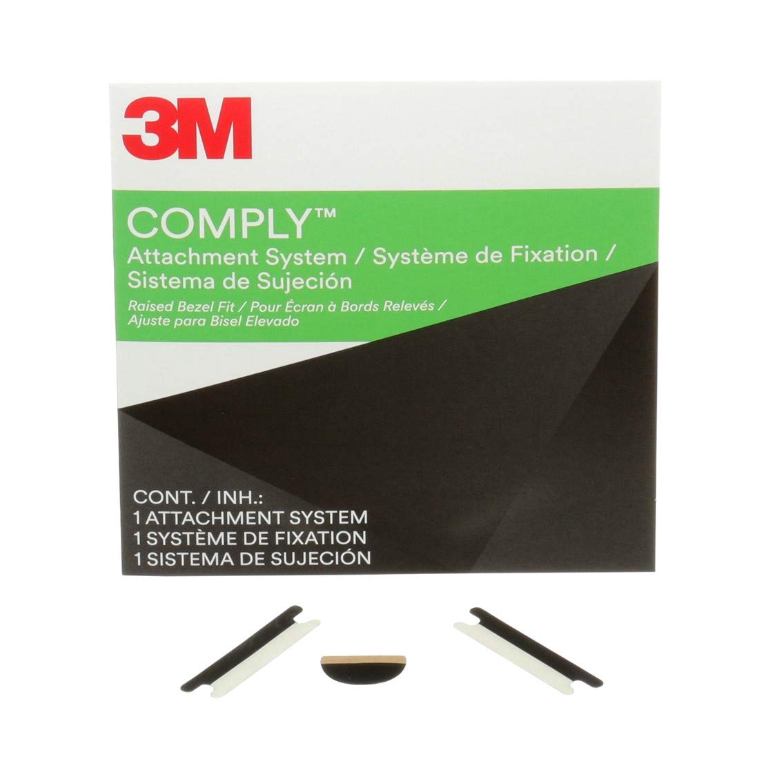 3M Comply Attachment Set - Bezel Type - Notebook privacy filter - adhesive - 10.1"-17" - black
