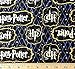 PreCut 1 Yard - Harry Potter Logo on Black Cotton Fabric - Officially Licensed (Great for Quilting, Sewing, Craft Projects, Throw Blankets & More) Pre-Cut 1 Yard X 44