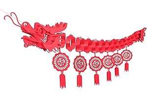 GAUDIWEL Lunar New Year Dragon Ceiling Decorations（Assembly Needed）, 2025 Chinese New Year Decor Party Favors Party Supplies Lunar New Year Decorations for Shops, Restaurant, Party, Home, Chinatown