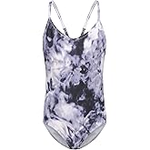 Girls One Piece Swimsuits Hawaiian Floral Bathing Suit for Kids Adjustable Straps Swimwear 3-16 Years