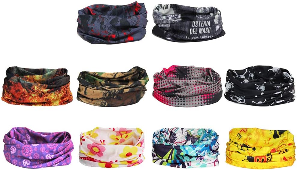 Ussuperstar Outdoor Wide Wicking Headband Seamless Headwear Bandana Scarf 6-10