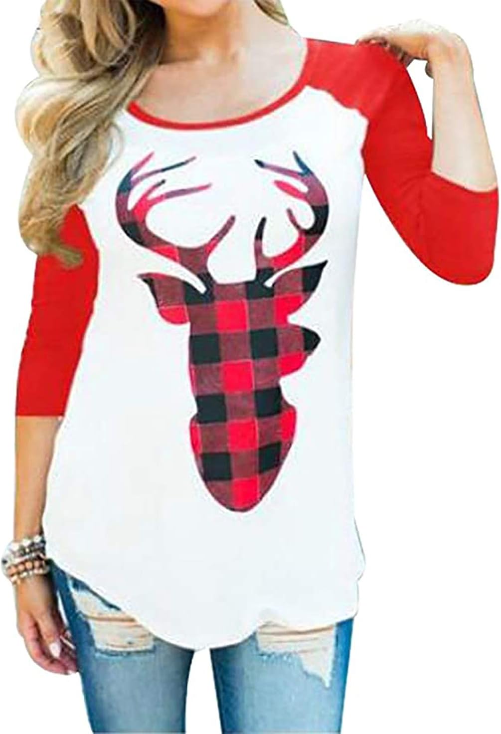 womens christmas plaid shirt