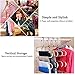 HOMEIDEAS Pants Hangers Space Saving S-Shape/Type Multi Layers Pants Hangers Stainless Steel Trousers Hangers for Pants Jeans Scarf(5 Layers,6Pcs)