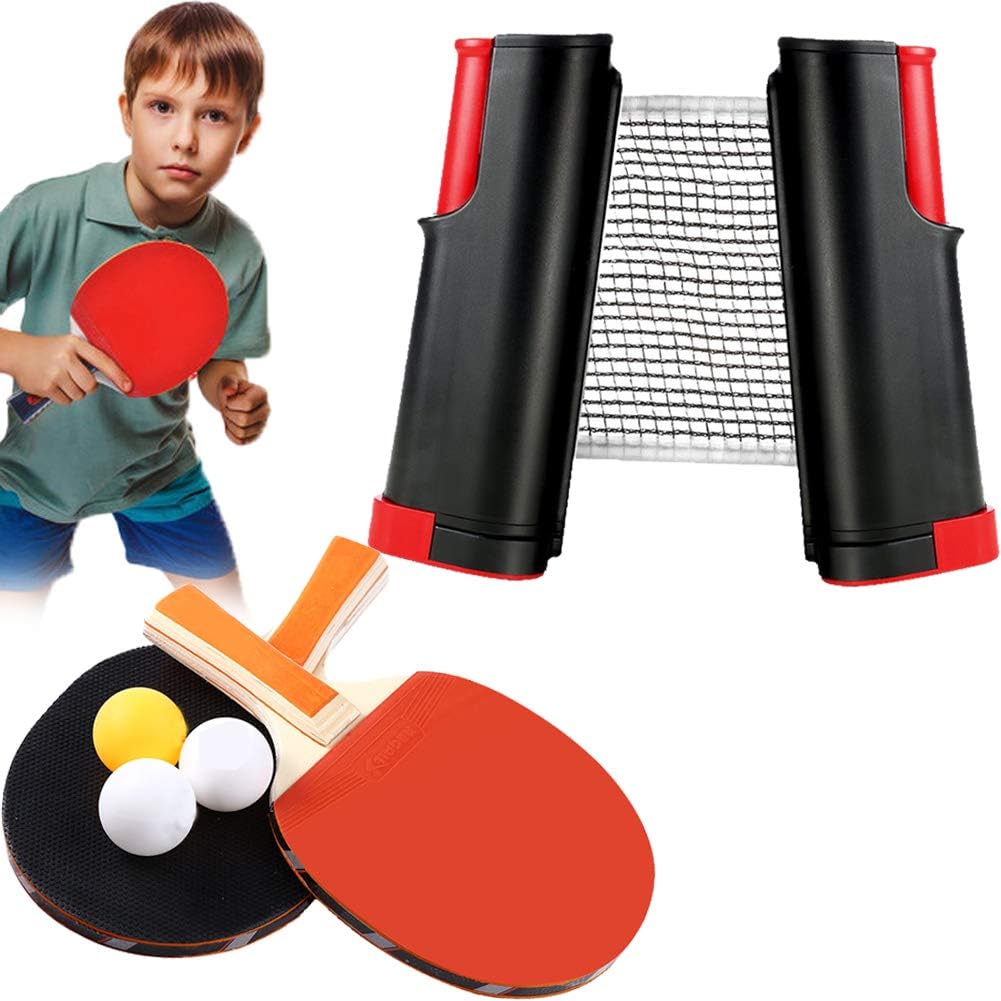 Ping Pong Set ping Pong Portable Raquette de Tennis de Table pour