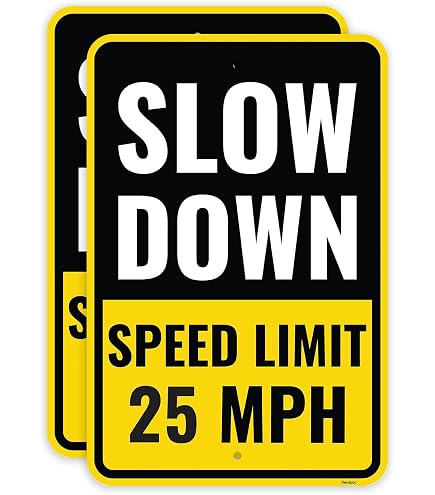 Amazon.com: New Speed Limit 50 Mph Sign Traffic Sign for Outdoor