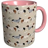 BLUBLU Funny Coffee Mug 11oz Novelty Ceramic Tea Cup for Gifts - Dachshunds
