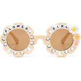 YOGFIT Flower Girl Sunglasses Ring Bearer Security Sunglasses for Flower Girl Proposal Wedding Gift Little Bridesmaid Gift