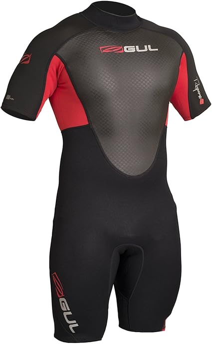 FLATLOCK Gul Response 3//2MM Flatlock Back Zip Wetsuit Black seam construction Easy Stretch
