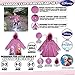 Disney Frozen Umbrella and Slicker Set, Elsa and Anna Little Girl Rainwear Ages 2-7, Dark Purple, Large-Age 6-7