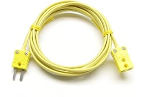 MN MEASUREMENT INSTRUMENTS K-Type Thermocouple Extension Cable Wire with Miniature Mini Type K Thermocouple Connectors 3 ft (= 1 Yard) Long