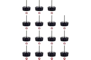 Kasteco 15 Pack Screws Nuts Caps for Fishing Spinning Reels Knob Power Handle Grip