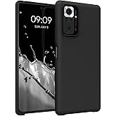kwmobile Case Compatible with Xiaomi Redmi Note 10 Pro Case - TPU Silicone Phone Cover with Soft Finish - Black