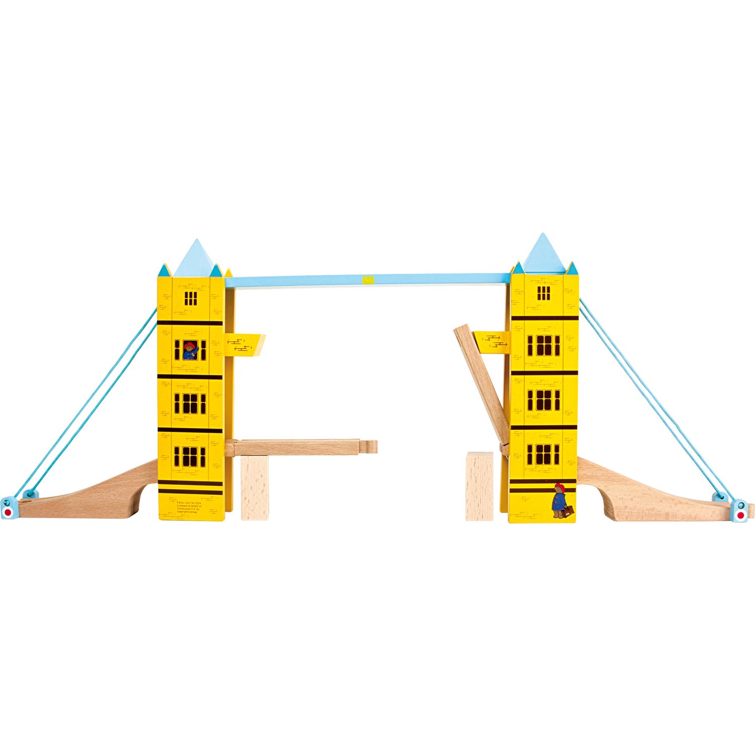 Paddington Bear Wooden Railway Tower Bridge Play Set
