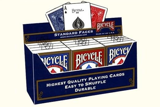 Bicycle Rider Back Poker Playing Cards - 12 Decks