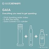 Sodastream Gaia Manual Sparkling Water Maker Cordless 1 L Bottle Black view 6