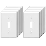 BESTTEN Toggle Wall Plate, Electric Light Switch