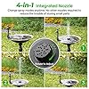 OKMEE-GD087B-Solar-Water-Fountain-4-in-1-Nozzle-22W-Pump-with-4-Styles-for-Bird-Bath-Pond-Pool-Fish-Tank-Aquarium-and-Garden-Black-standard OMORC Solar Fountain Upgraded 4-in-1 Nozzle, 2.2W Solar Powered Fountain Pump with 4 Water Styles, Solar Bird Bath…