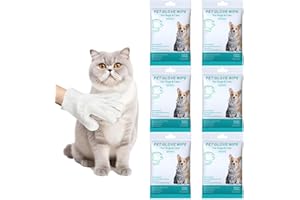 Emapoy 36 Pcs Pet Cleaning Glove Wipes for Dog and Cat, Pet Wipes for Dogs and Cats, for Dog and Cat Fur Face, Ear, Eye, Paws
