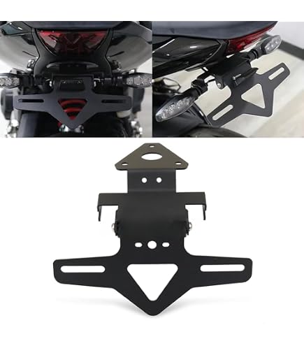 Support Plaque D'immatriculation Court Pour Triumph Daytona 660 2024-2025 - Aluminium CNC Noir
