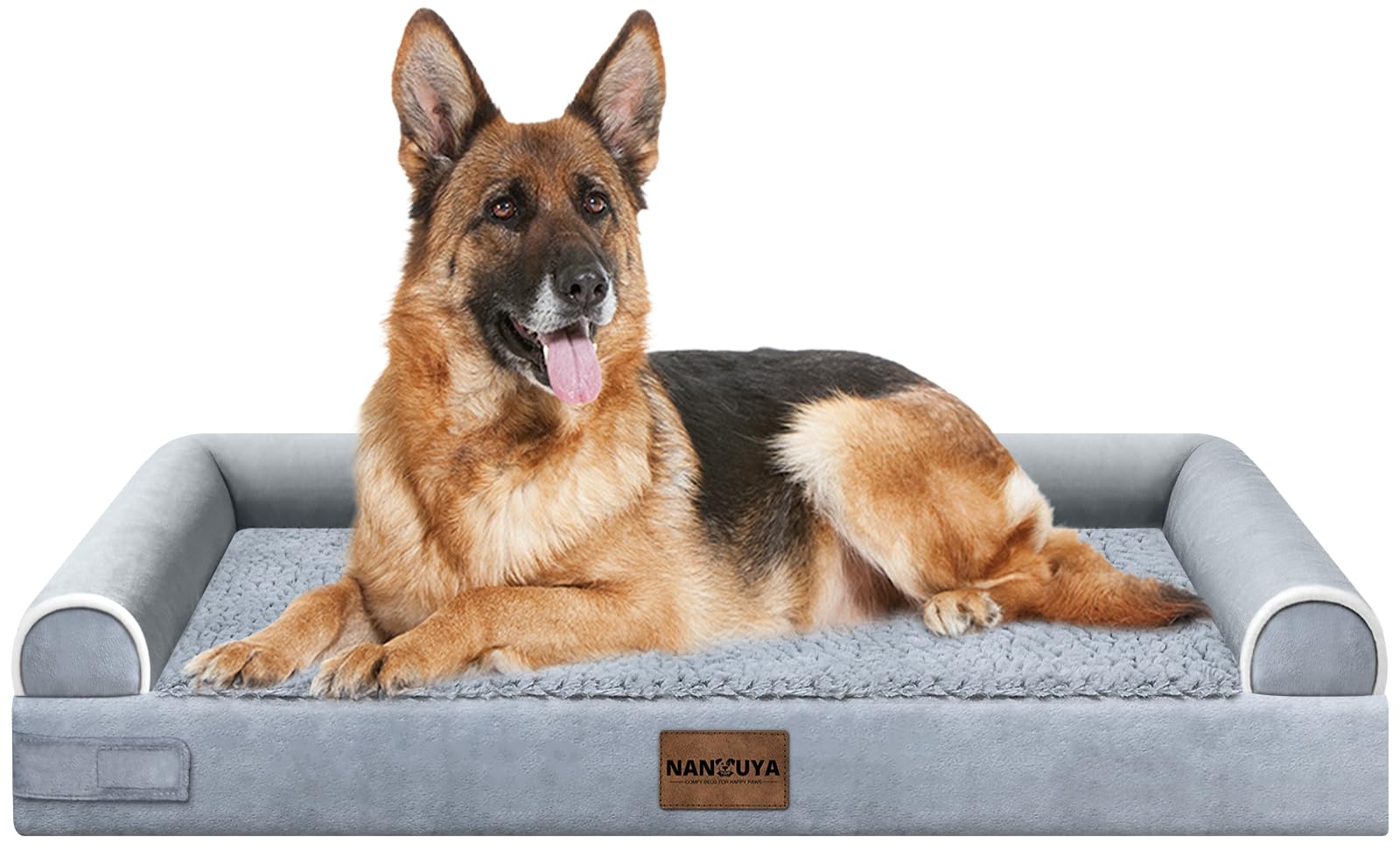 Large Dog Bed Orthopedic Washable: Extra Large Sized Beds for Jumbo Dogs Egg Crate Foam Sofa Couch Waterproof Removable Cover Image