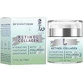 Retinol Firming Face & Neck Cream with Collagen and Hyaluronic Acid – Anti-Aging Moisturizer for Wrinkles, Lifting & Hydration for Men & Women, 1.7 Fl Oz