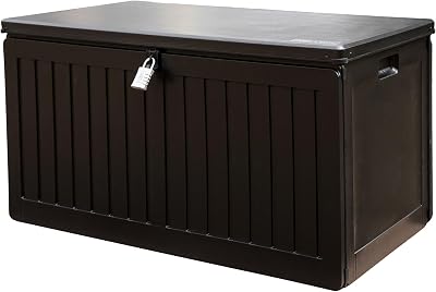 Olsen & Smith Waterproof Cushion Storage Bench 270L Outdoor Garden Box