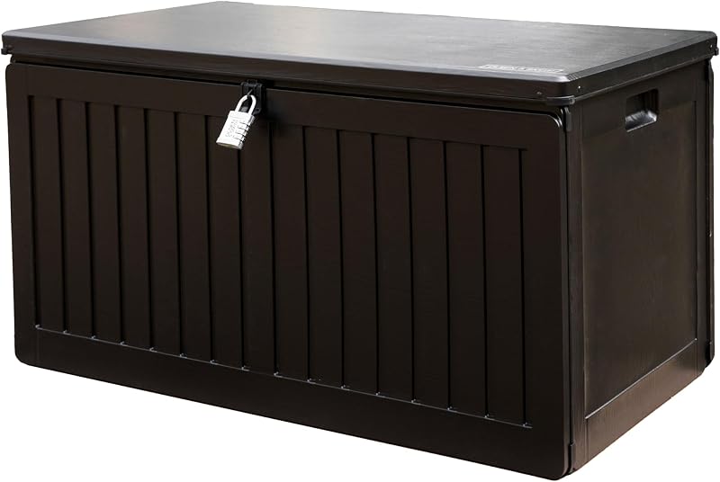 Olsen & Smith Waterproof Cushion Storage Bench 270L Outdoor Garden Box