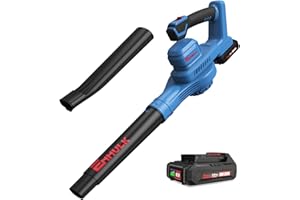 Enhulk 20V 160MPH Cordless Leaf Blower with Battery, Charger & Adjustable Tubes - Portable, Lightweight for Cleaning Leaf, Dust, Debris