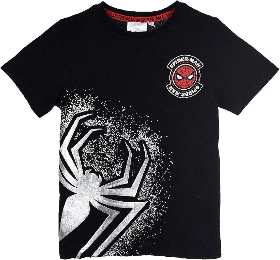 SpiderMan TShirt in Black Size 98 cm Amazon.co.uk Clothing