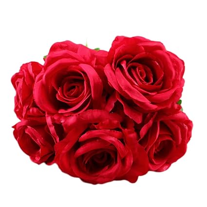 TianWlio 1 Bouquet Vintage Künstliche Rose Seidenblumen Bouquet Zur Dekoration