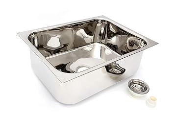Patel 18 Gauge Admiral Promo 202 Ss Single Bowl Duel Mount Kitchen