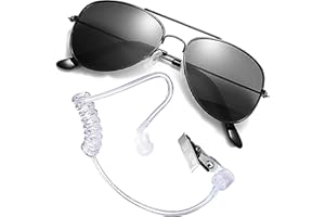 Boompark Ring Wedding Bearer Security: Ring Gifts Bearer Sun Glasses + EarPiece Cosplay + Badge Police FBI