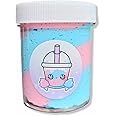 Cotton Candy Slushy Handmade Snow Fizz Crunchy Scented Slime 4oz - Hoshimi Slimes