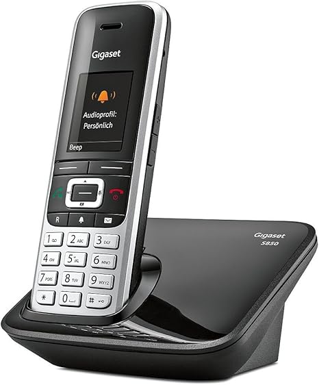 Gigaset S850 Schnurloses Telefon Platin Schwarz Amazon De