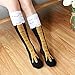kaifongfu Women Girl Socks, Funny Casual Chicken Creative Print Cartoon Thigh Socks (Free Size, Black)