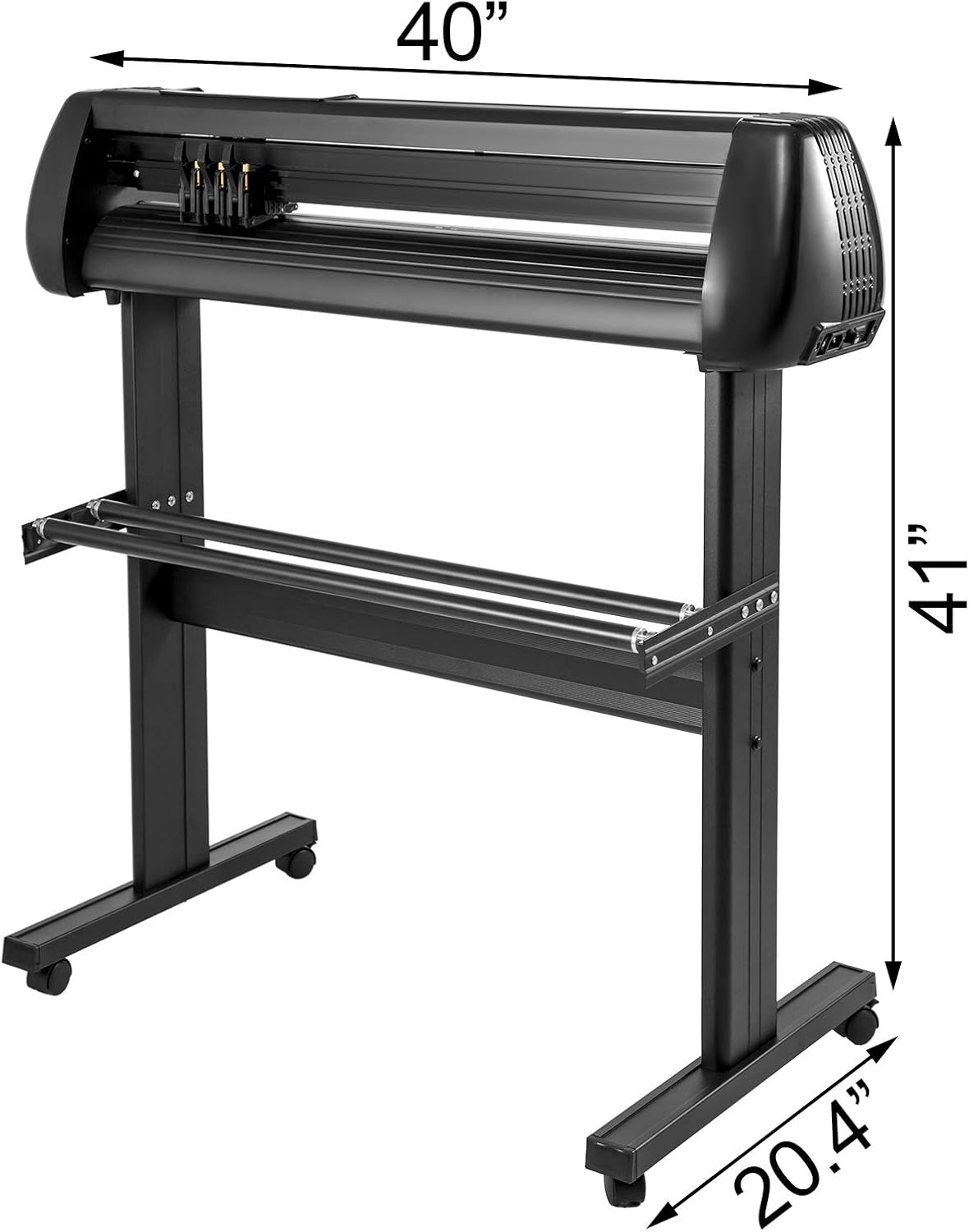 VEVOR Vinyl Cutter 34 Inch Vinyl Cutter Machine 870mm Paper Feed Vinyl Plotters with Floor Stand Vinyl Plotter Adjustable Speed for Sign Making: Electronics