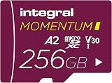 Integral Momentum I 256GB microSDXC Card U3 V30 A2 4K GoPro DJI Rugged
