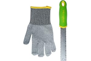 Microplane Kid's Cooking Gift Set - Protective Cut Resistant Glove and Zester Grater