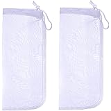 ALEGI Aquarium Small Filter Media Bag Extra Fine,Reusable 180 Micron Drawstring Mesh Bags for Extra Fine Resins Filter