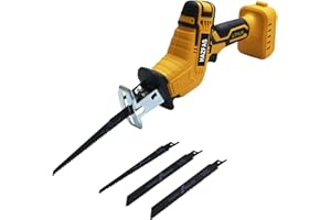HAZFAS Cordless Reciprocating Saw for DeWo1t 20V Max Battery (Battery NOT Included),Cordless Variable Speed, Blades Kit for Wood/Metal/PVC Cutting
