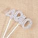 Qibote 36 Pieces Glitter Number 40 Cupcake Toppers for 40th Birthday Cupcake Decoration 40 Birthday Party Supplies