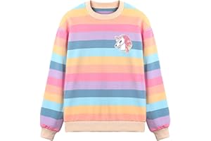 WELAKEN Girls Sweatshirts Long Sleeve Pullover Crewneck Tops Shirts