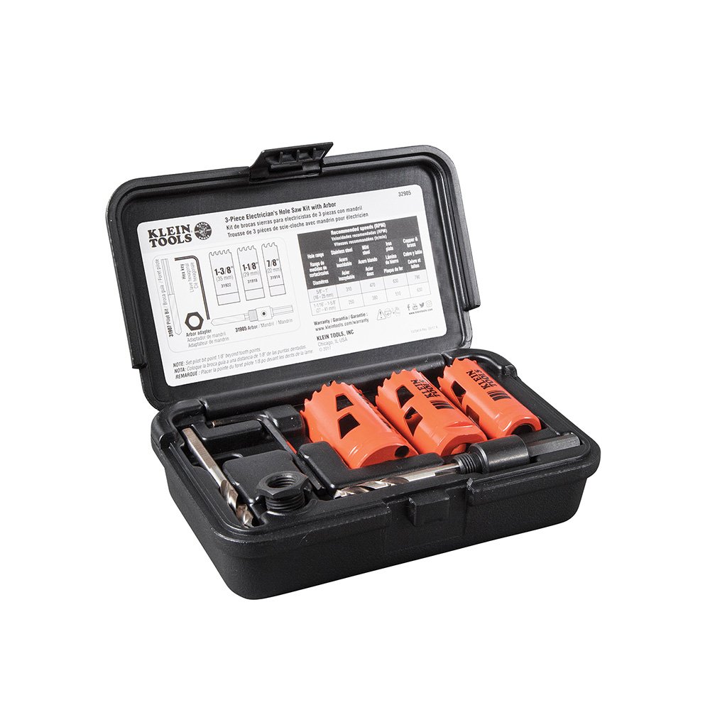 Best klein tools 4-piece carbide hole cutter set