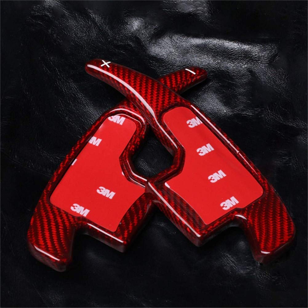 Topsmart Carbon Fiber Car Steering Wheel Shift Blade Paddle Shifter Extension For Ford Mustang