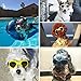 Cool Pet Dog Motorcycles Bike Helmet/Sunglasses for Sun Rain Protection,Funny Halloween Cosplay Costume for Cats Dogs (Pink Sunglasses)