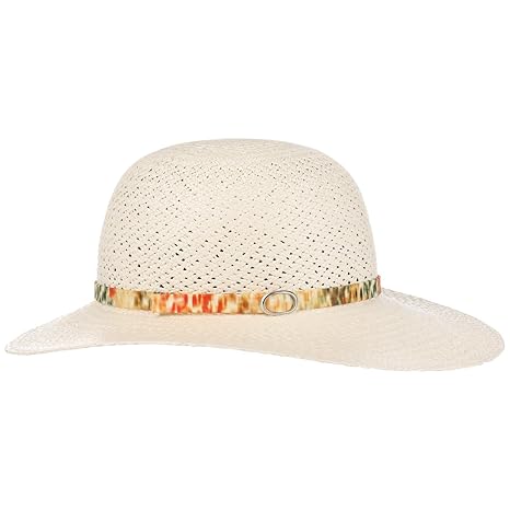Lierys Coloured Trim Panamahut Damenhut Sommerhut Sonnenhut Strohhut Panamastrohhut Schlapphut Damen | Made in Italy Strandhu